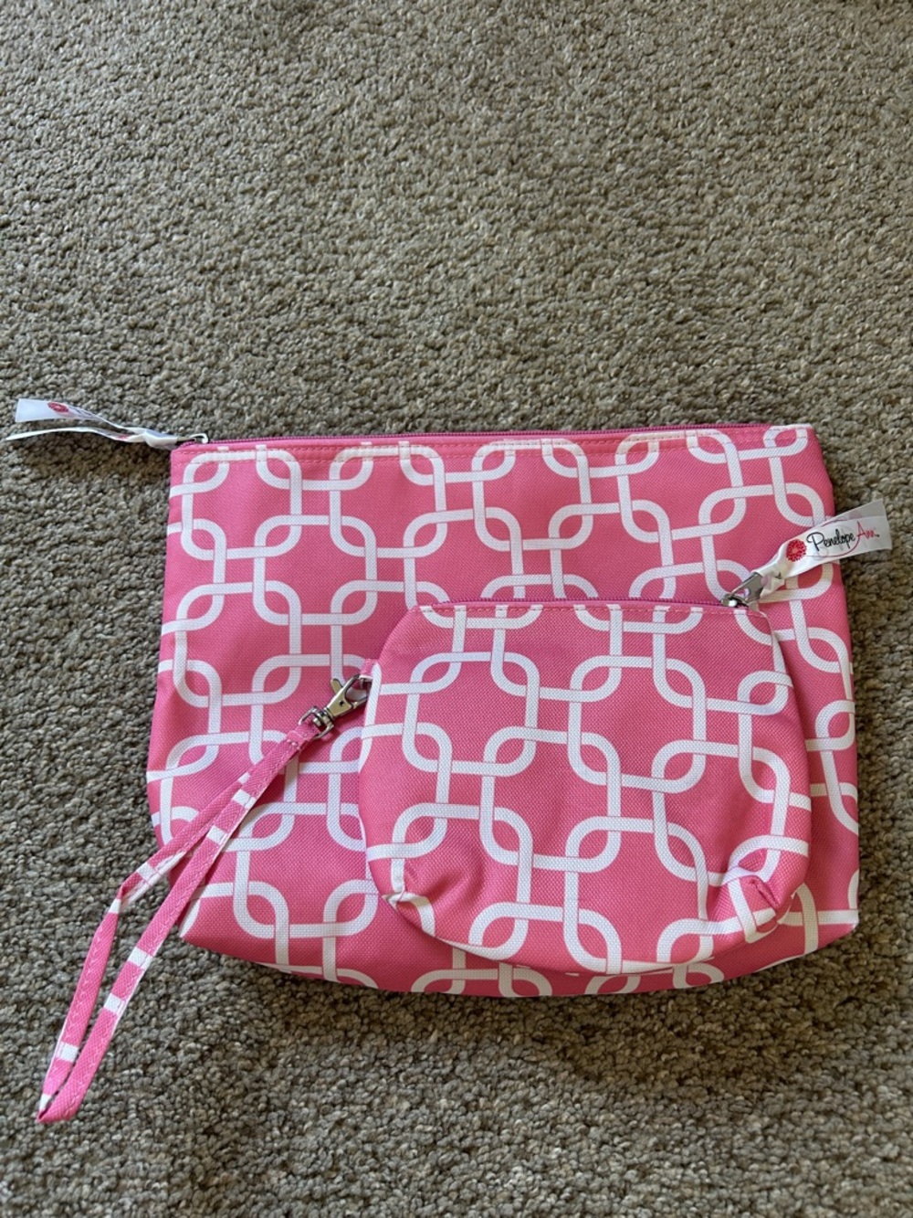 Penelope Ann Pink makeup bag set